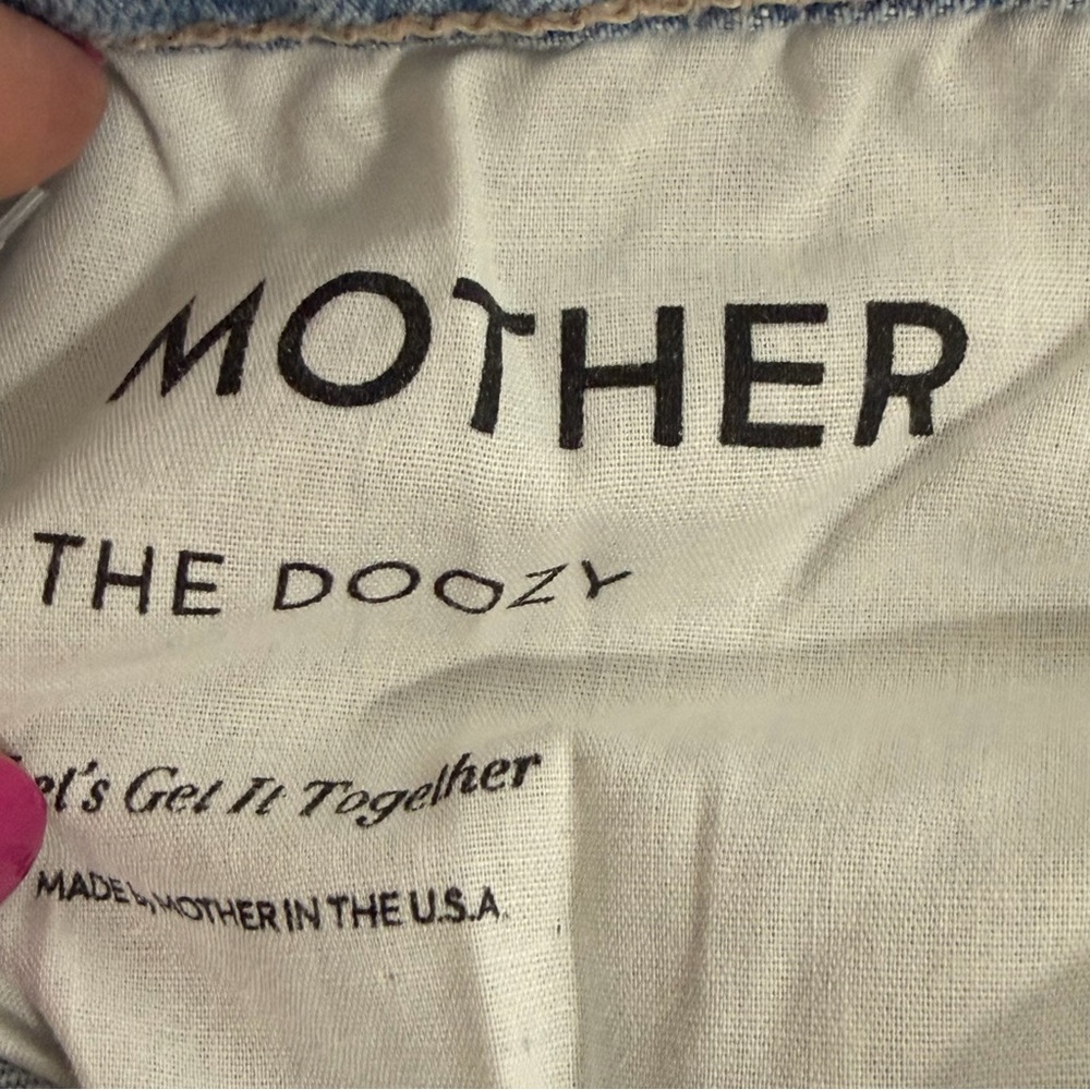 NWT MOTHER The Doozy High-Rise Flare Jeans Women's 29 Blue Let's Get It Together - Picture 13 of 16